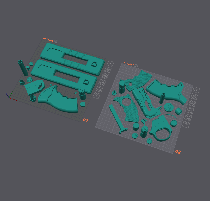 3D Printable Kiru Beam Parts Separated for Easy Anime Cosplay Assembly