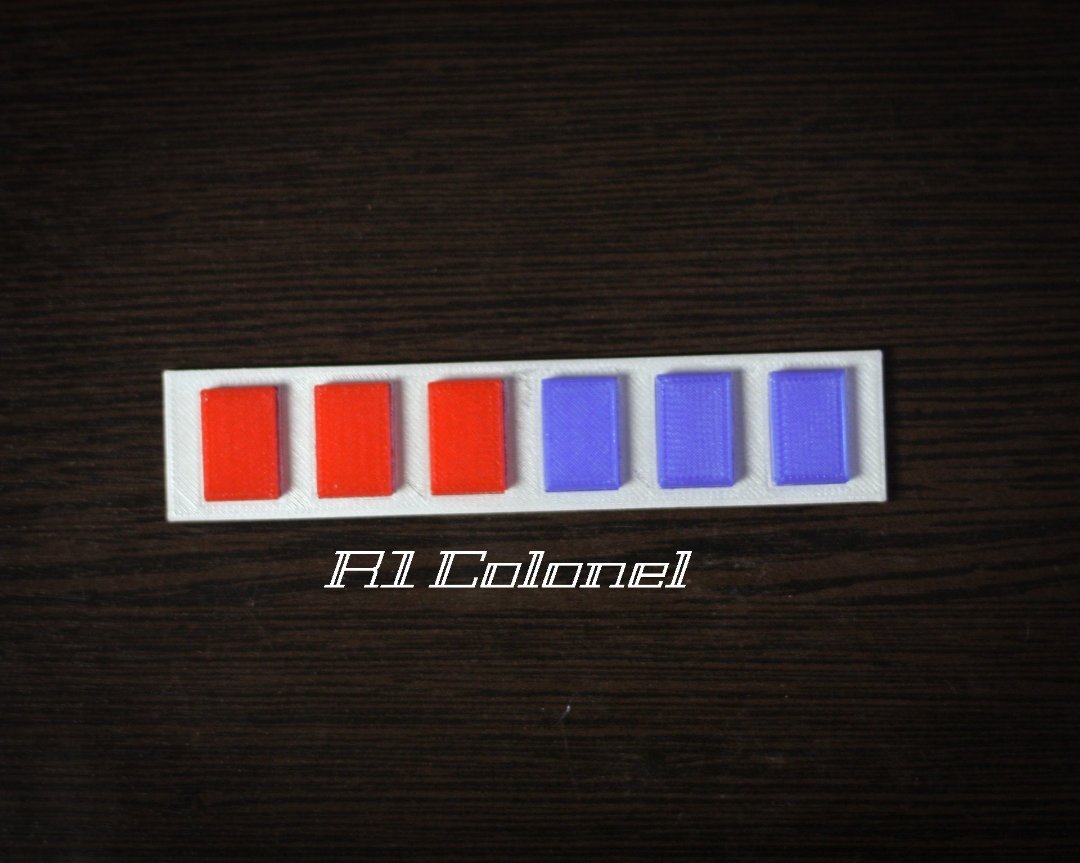 Imperial Colonel rank badge R1 style for high-fidelity cosplay