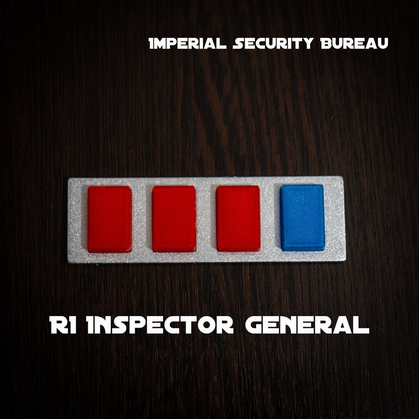 Imperial Security Bureau uniform accessory: Detailed rank insignia