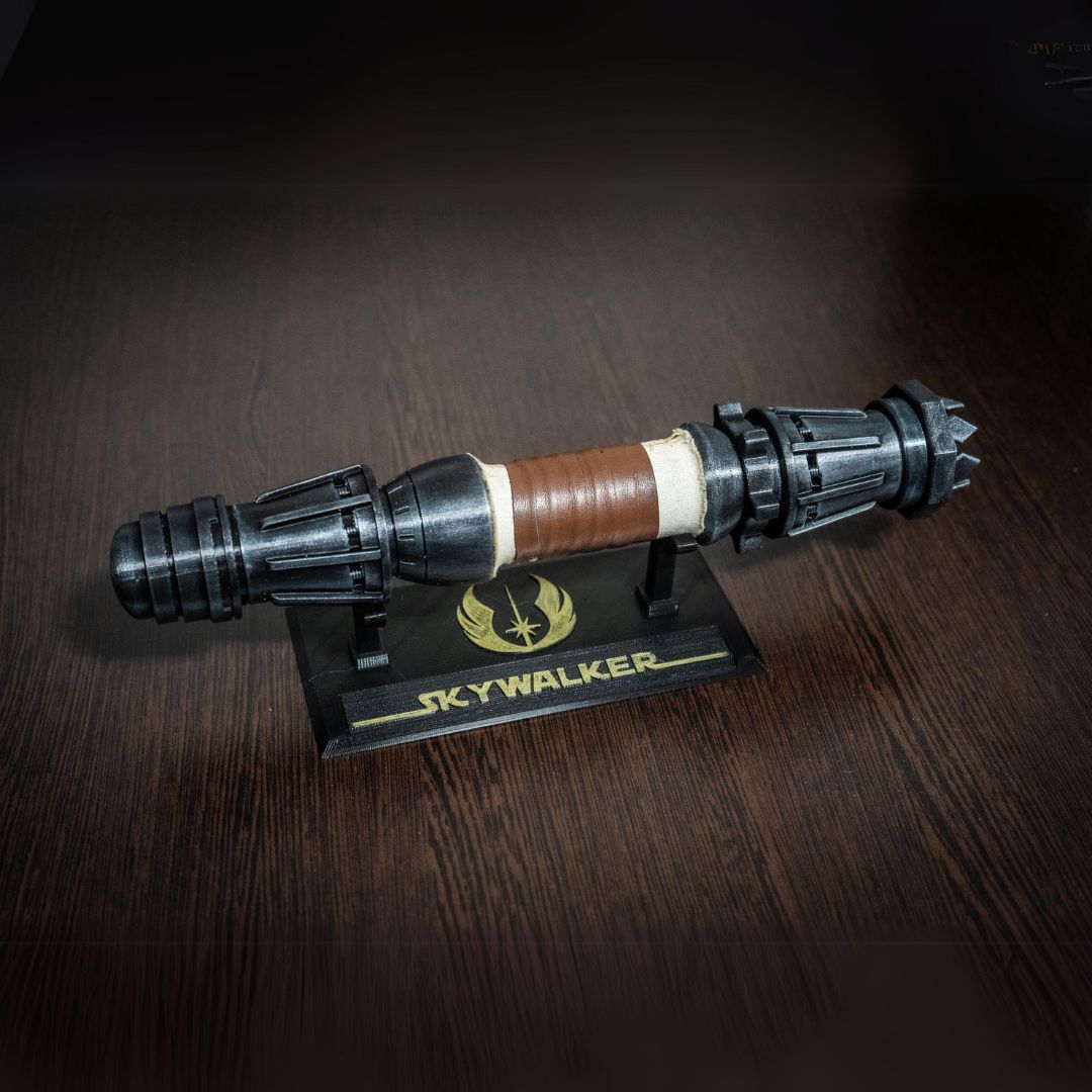 Life-size 14-inch Rey Skywalker lightsaber hilt replica from Rise of Skywalker