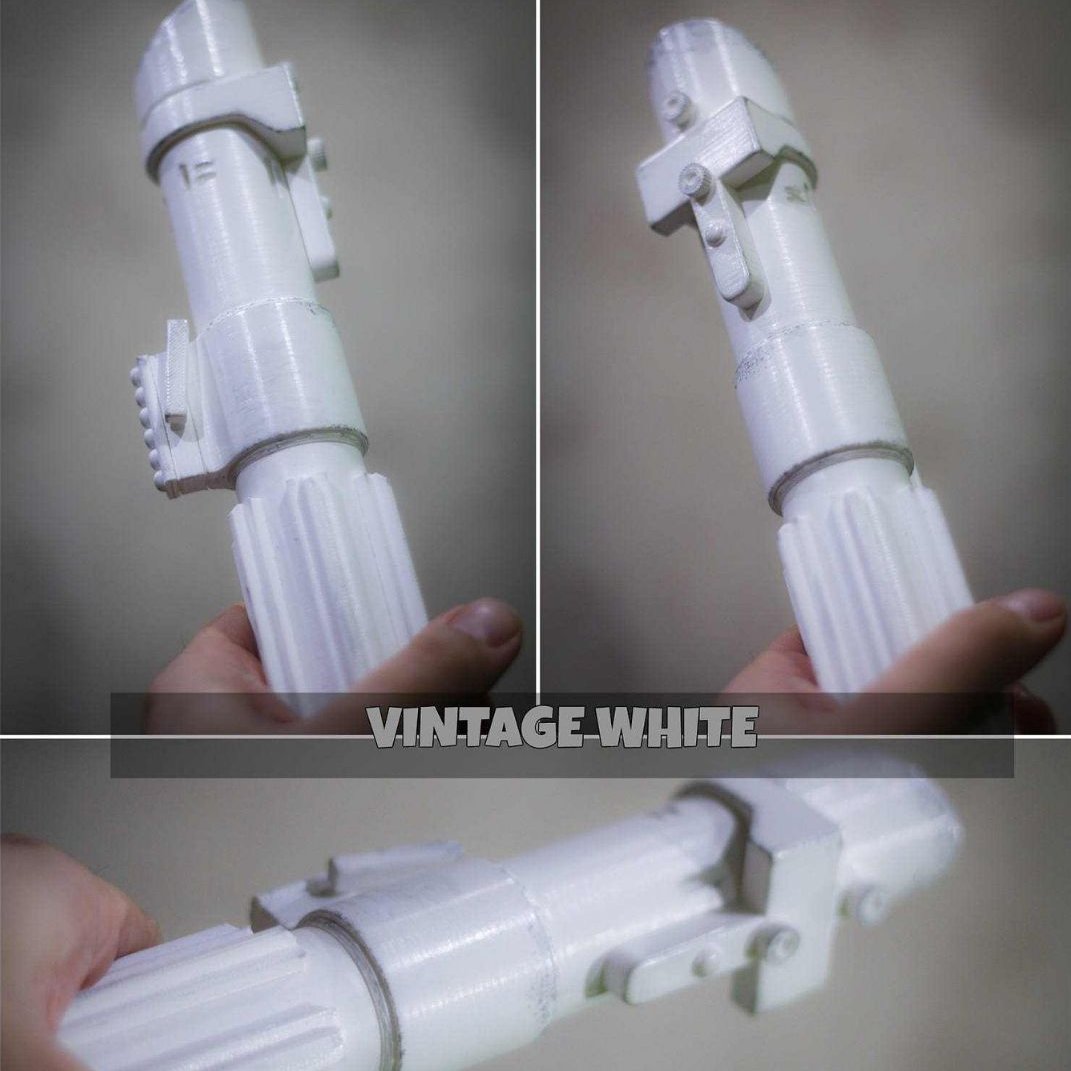 Star Wars bouquet holder Darth Vader lightsaber white vintage finish