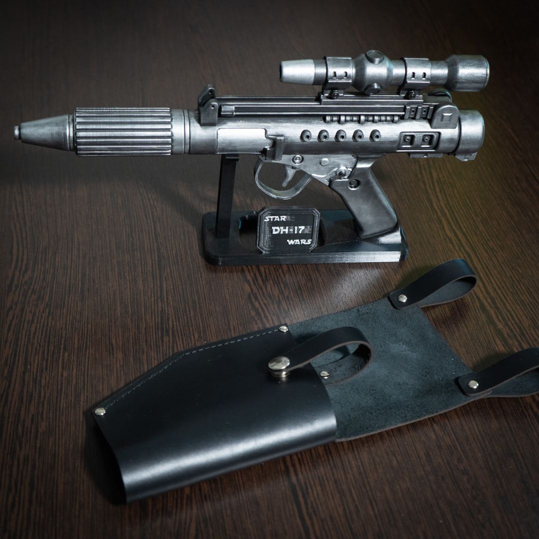 Star Wars cosplay DH17 leather holster 1:1 scale printable PDF