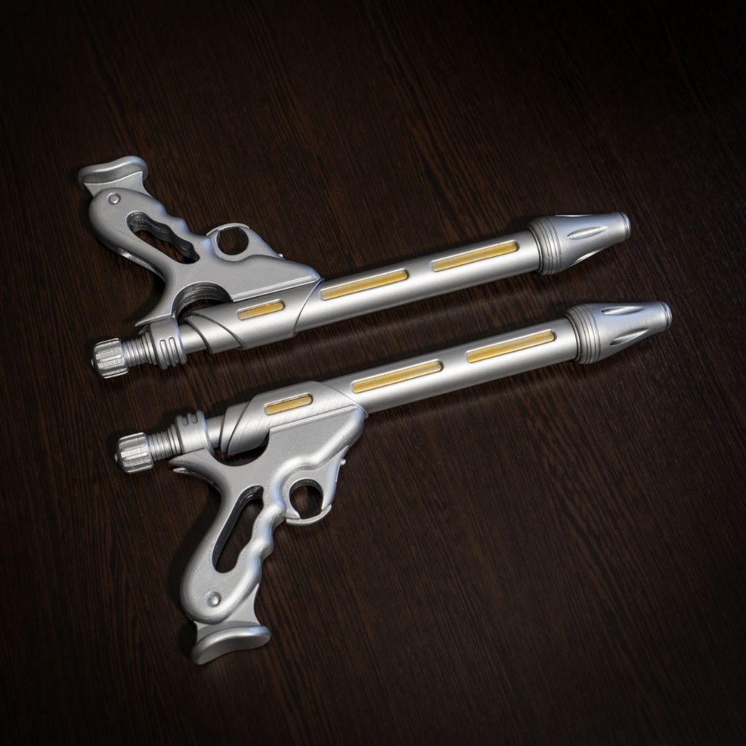 Dual-wield pair of Jango Fett matching blaster pistols by 3DPrintProps