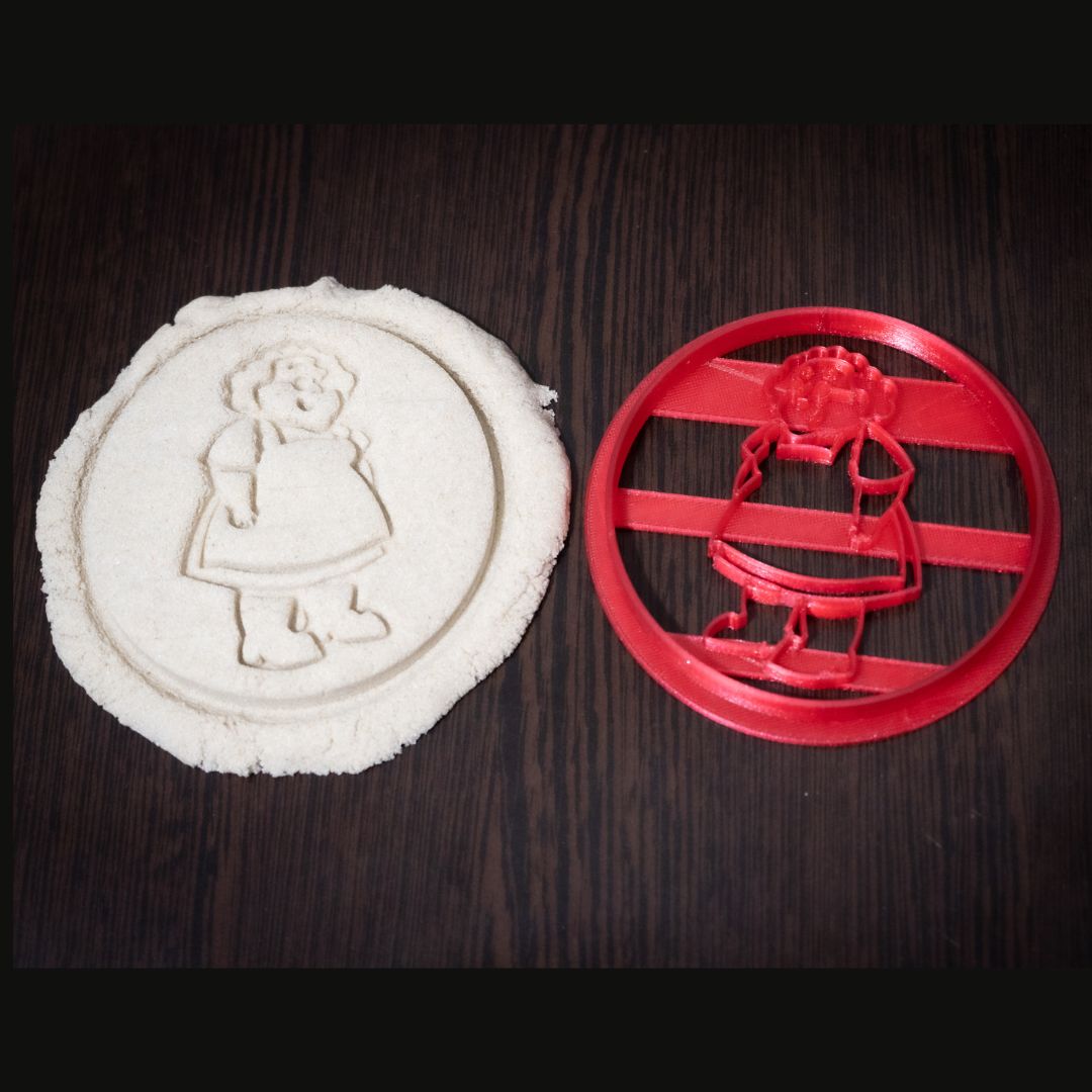 grandma grandpa and a dog Cookie Cutters