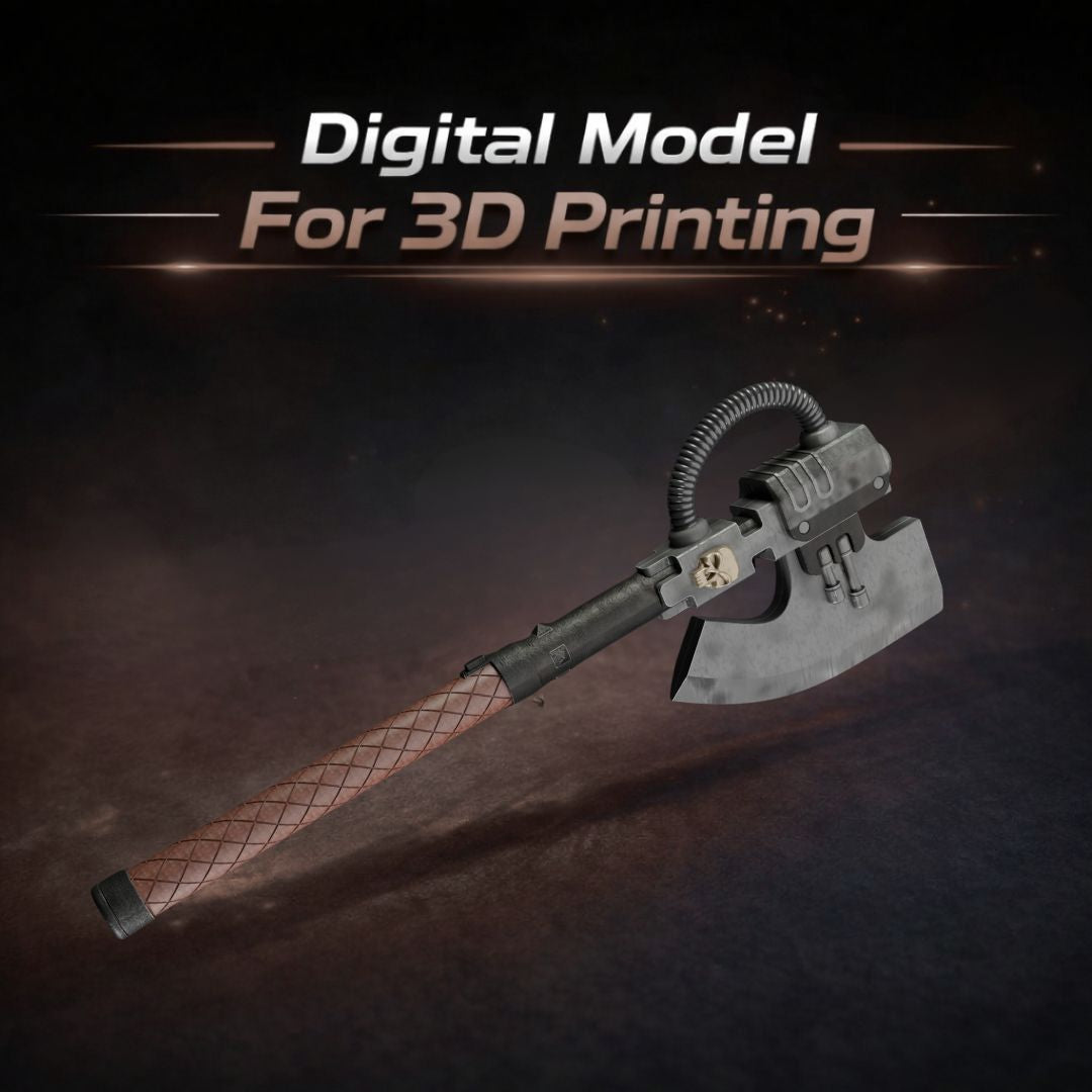 Space Marine II Power Axe Cosplay Prop 3D Print STL File