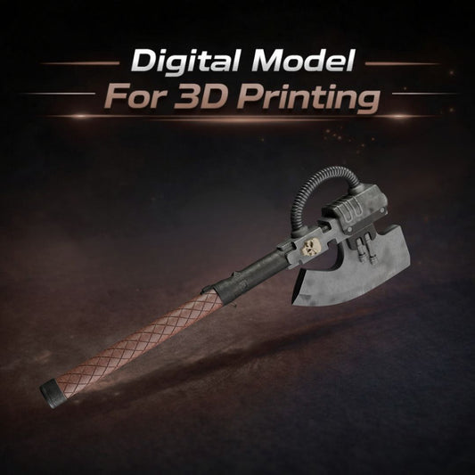 Space Marine II Power Axe Cosplay Prop 3D Print STL File