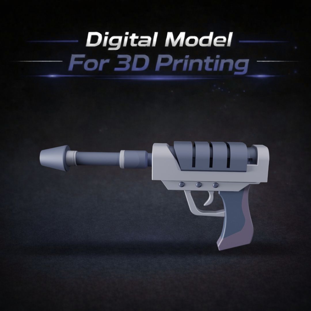 Rick and Morty Plasma Pistol 3D print model