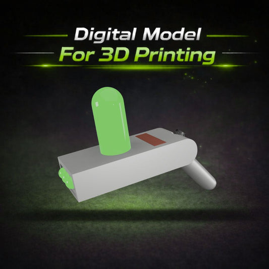 Rick and Morty Portal Gun 3D print model
