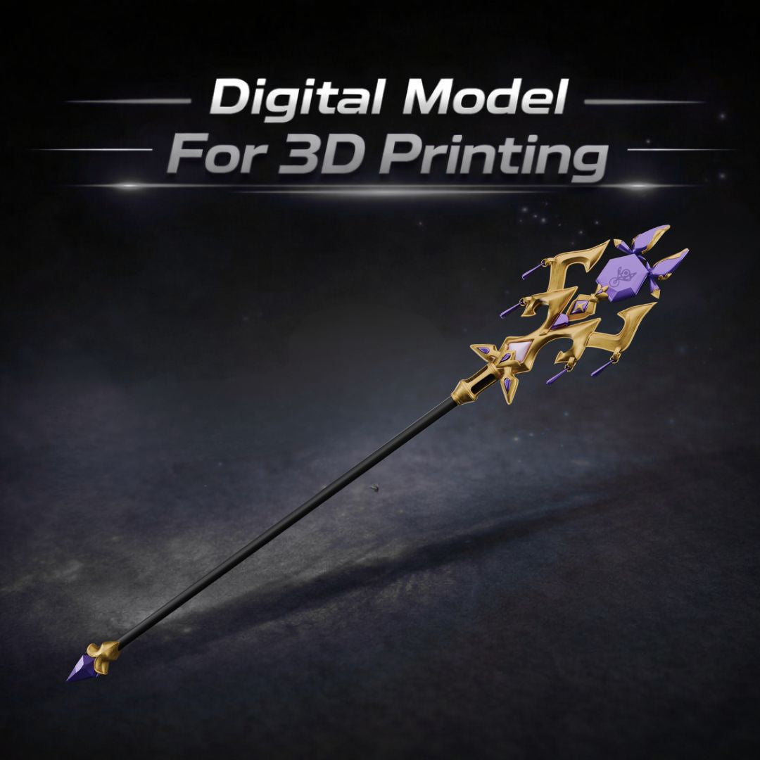 Solo Leveling ARISE Lee Bora Solid Logic Staff Prop 3D Print STL File