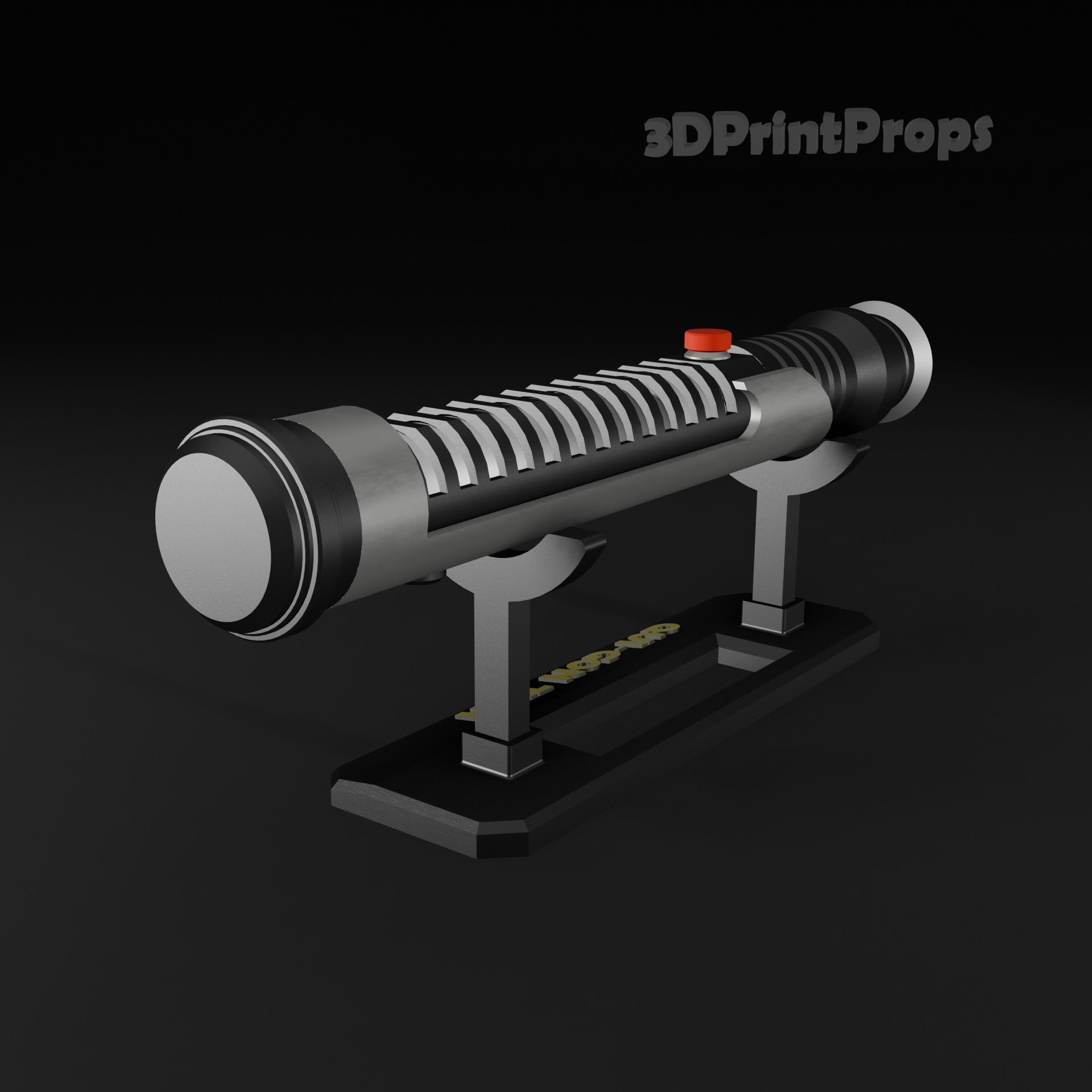 Star Wars Qui-Gon Jinn Lightsaber Prop with 3D Printable Display Stand STL File