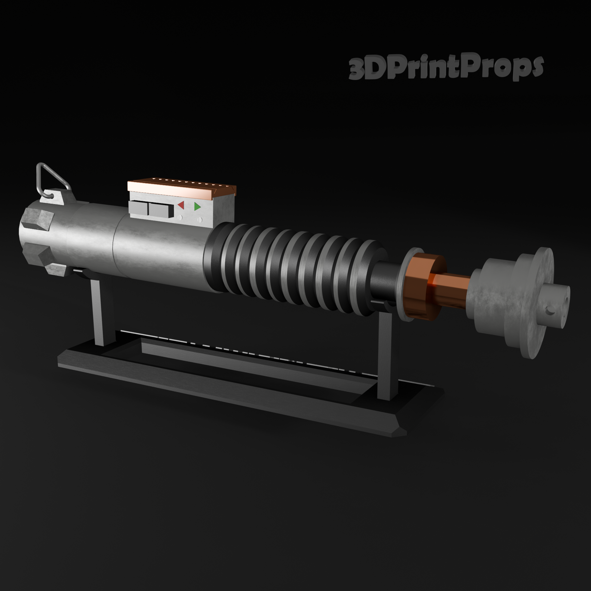 Star Wars Luke Skywalker ROTJ V2 Lightsaber Prop with 3D Printable Display Stand STL File