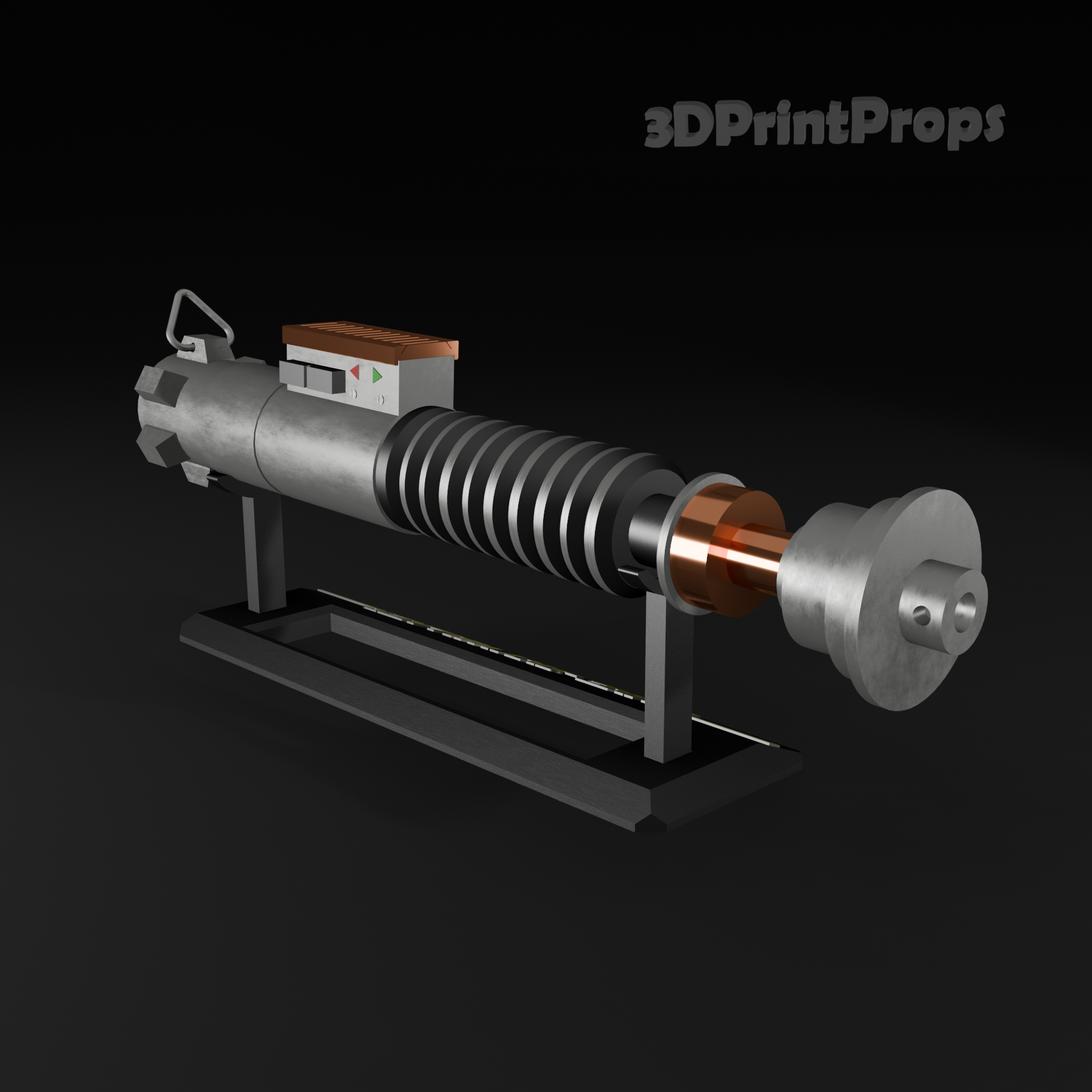 Star Wars Luke Skywalker ROTJ V2 Lightsaber Prop with 3D Printable Display Stand STL File