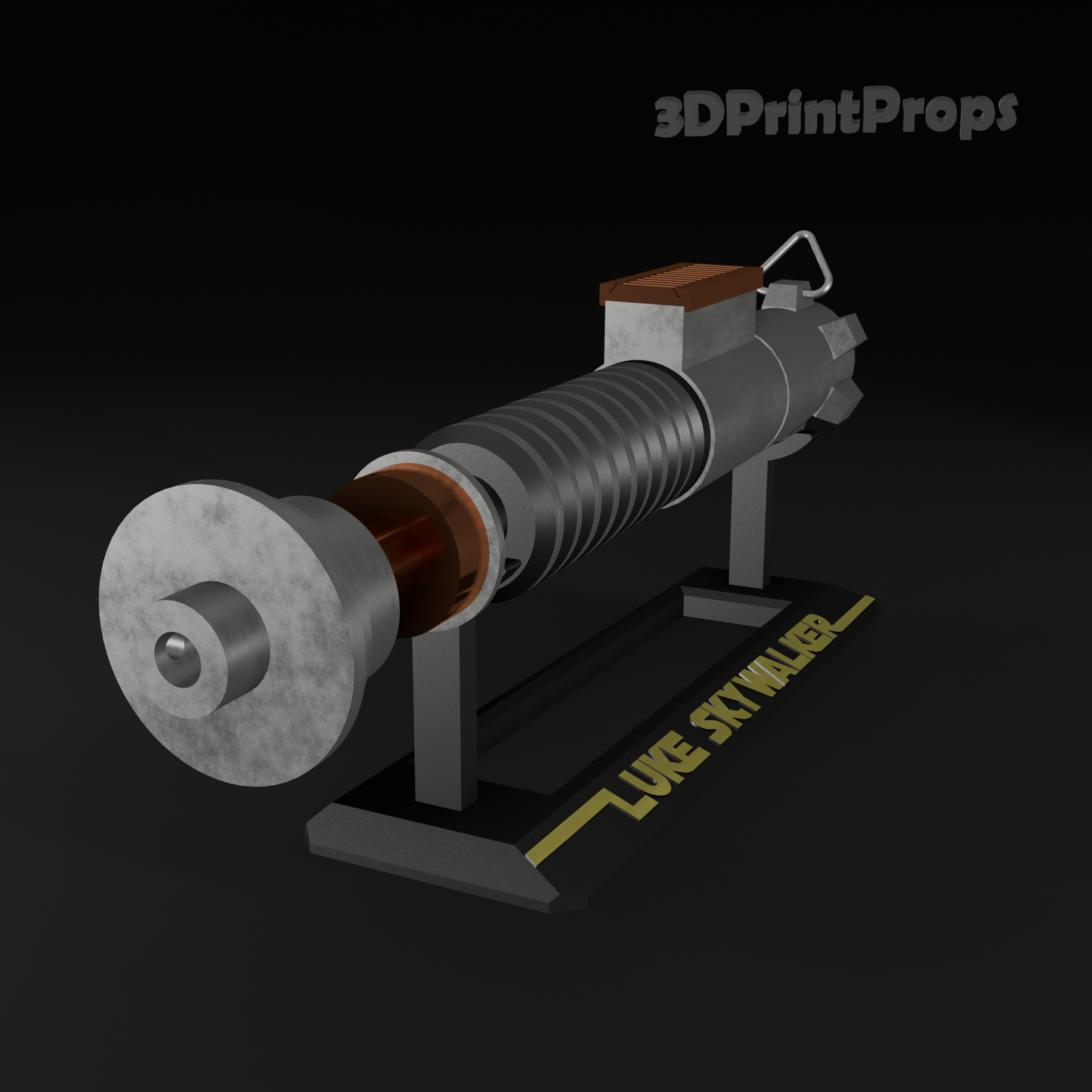 Star Wars Luke Skywalker ROTJ V2 Lightsaber Prop with 3D Printable Display Stand STL File