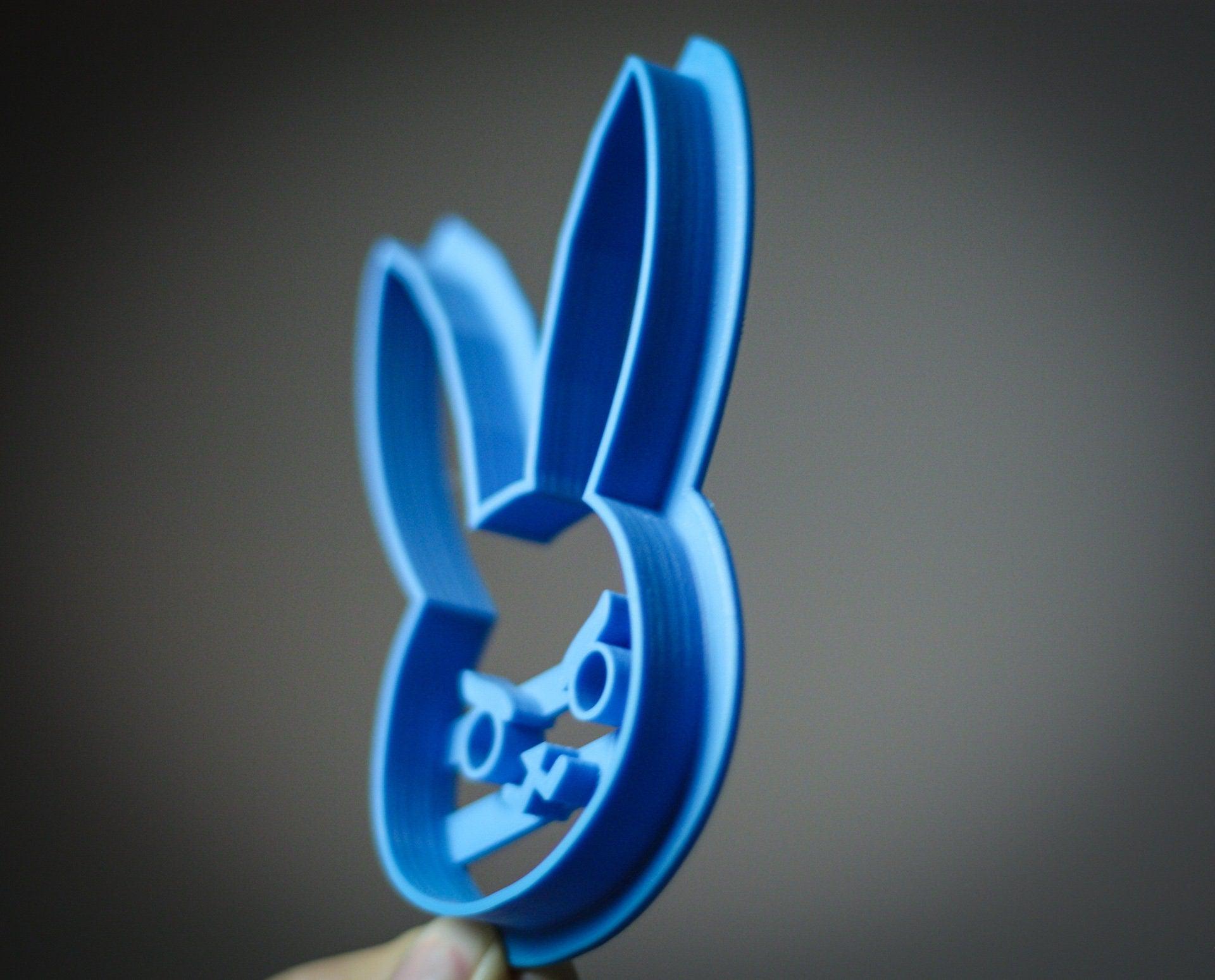 D.Va's bunny Cookie Cutter | OW biscuit cutters | party cookie cutter | shape cookie cutter | Cutters cookie stamp | 3d cookie cutter - 3DPrintProps