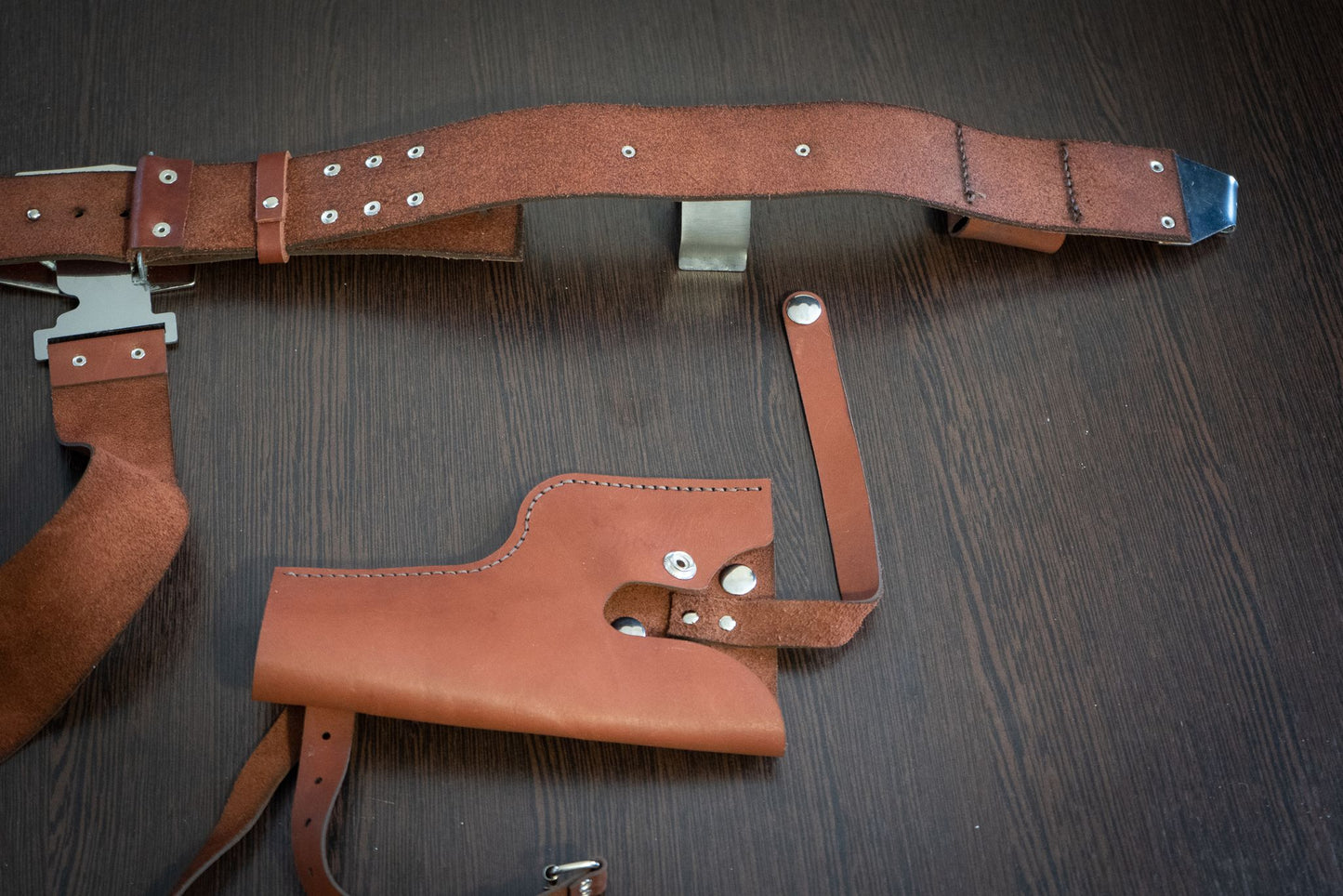 Han Solo Blaster, Leather Belt with Holster, Power Cells, Gas Cartridge, Droid Caller | Star Wars Cosplay - 3DPrintProps