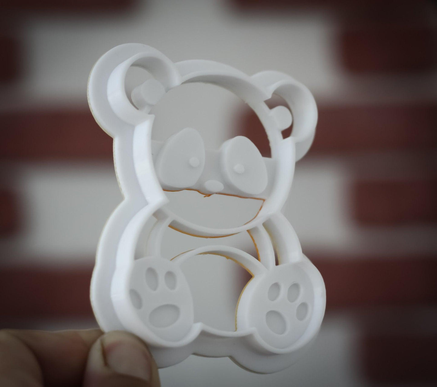 Panda cookie cutter | animal cookie stamp | cute bear 3d cookie cutter - 3DPrintProps