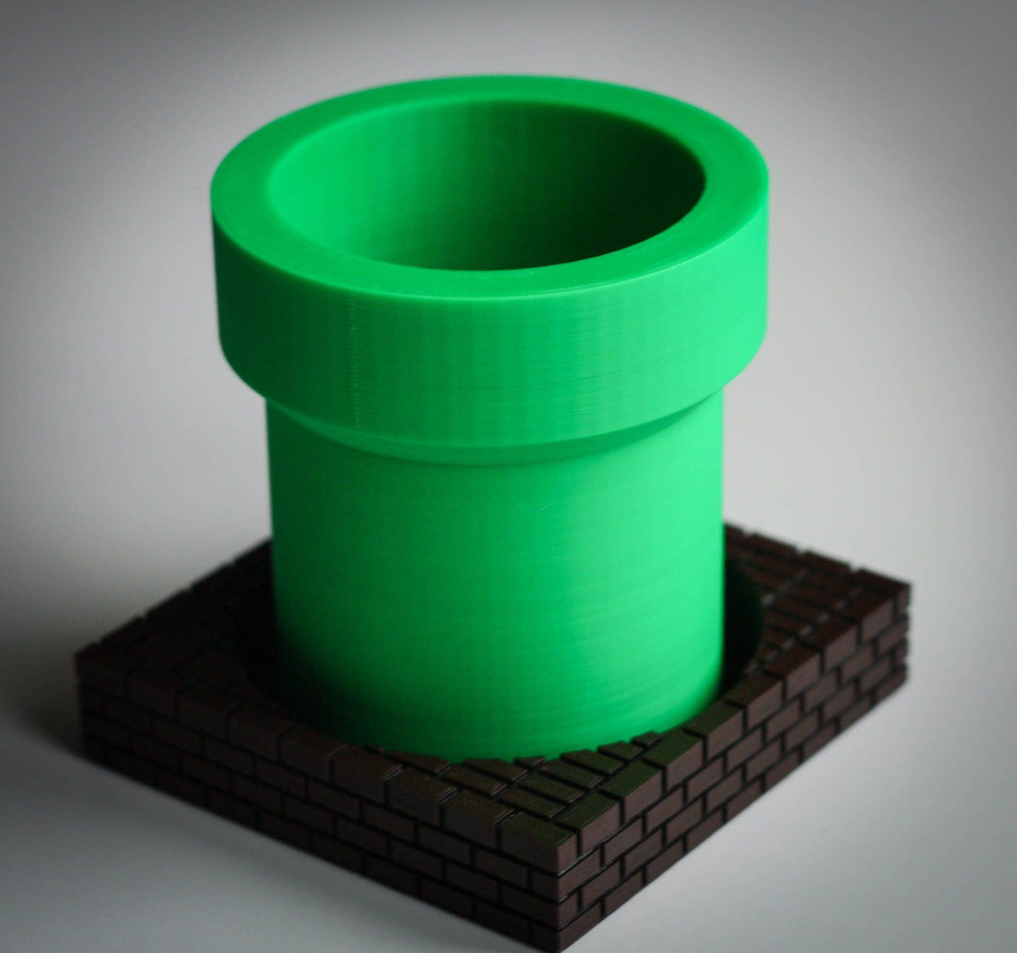 Super Mario Warp Tube Planter and Brick Tray | Plant Pot | Planteur  | Pot Planter | Planter Pot | cactus planter - 3DPrintProps