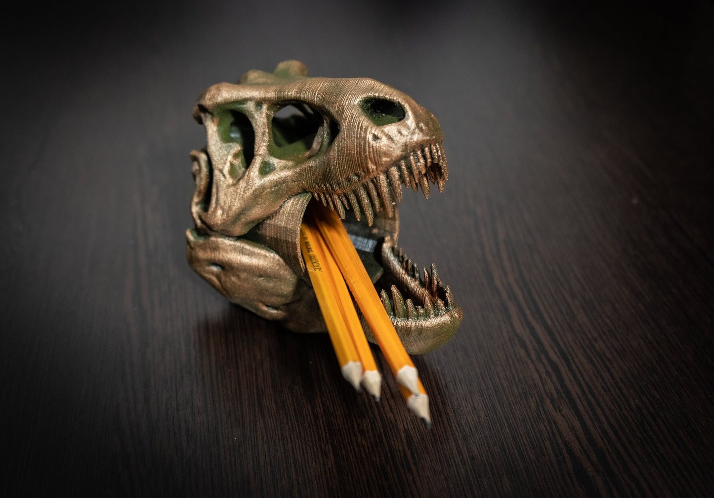 T-Rex Pen Holder - 3D Printed Dinosaur Desk Accessory