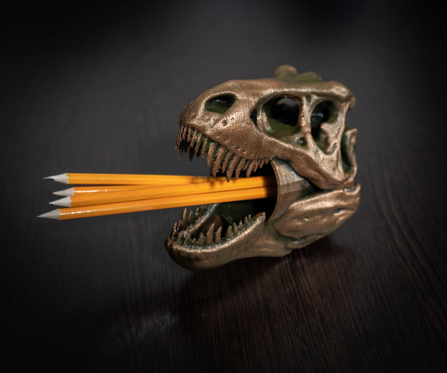 T-Rex Pen Holder - 3D Printed Dinosaur Desk Accessory