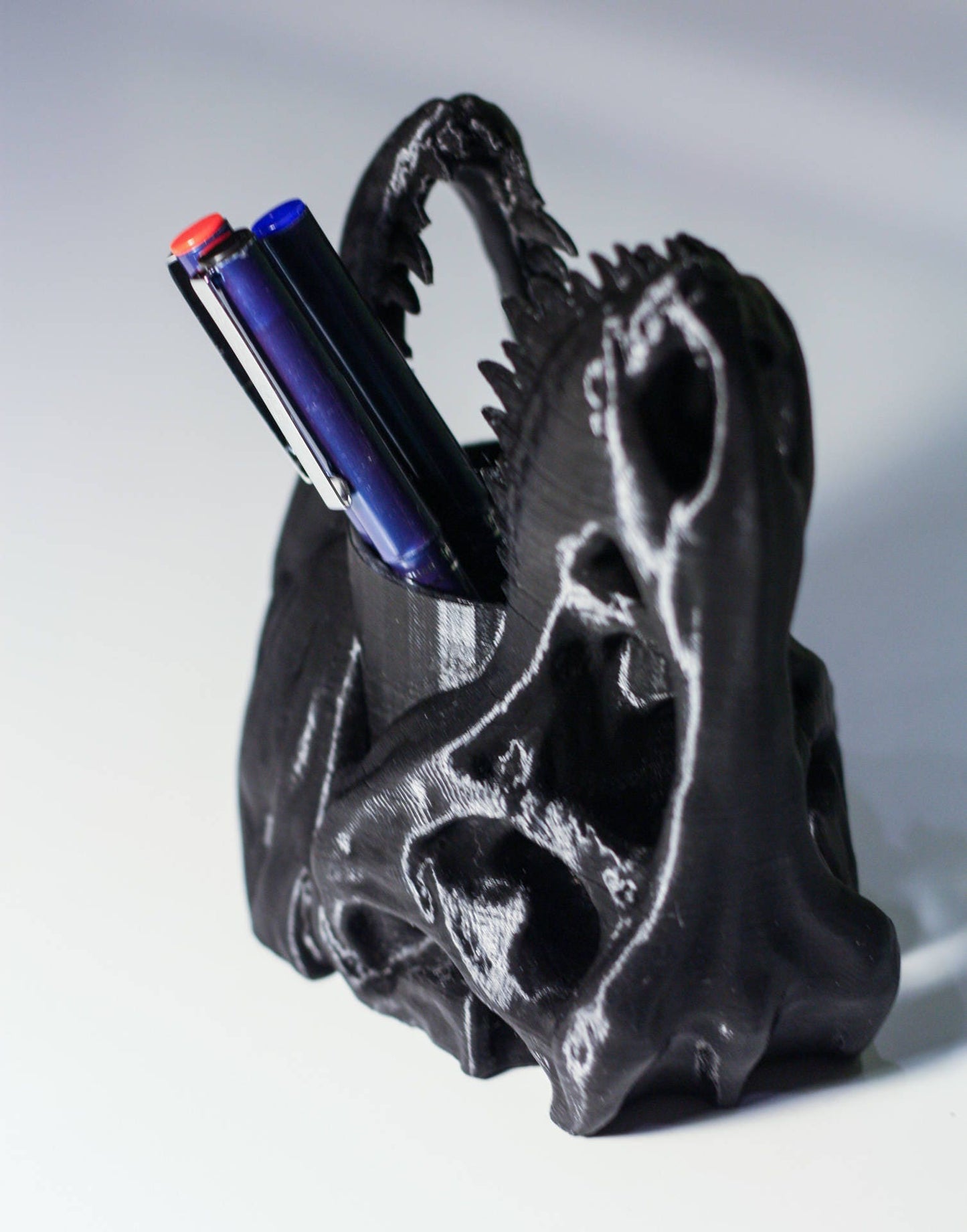 T-Rex Pen Holder - 3D Printed Dinosaur Desk Accessory