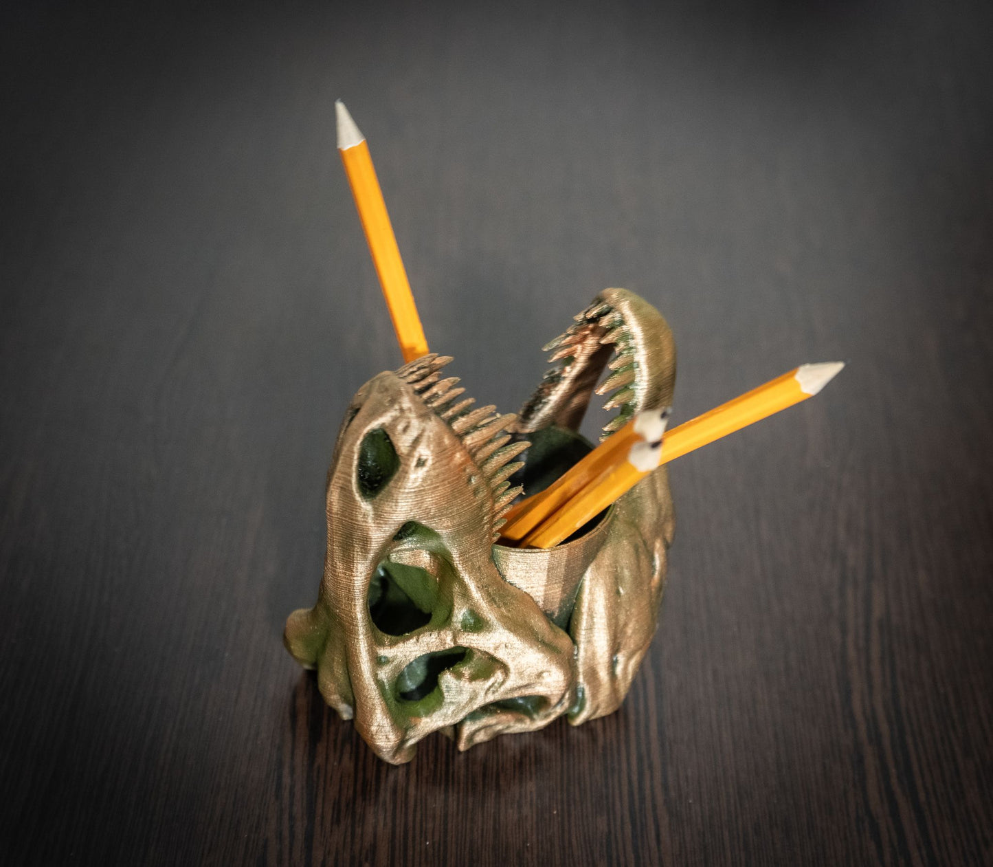 T-Rex Pen Holder - 3D Printed Dinosaur Desk Accessory