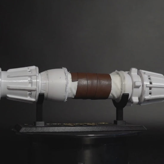 Star Wars Wedding white Rey Lightsaber Bouquet Holder
